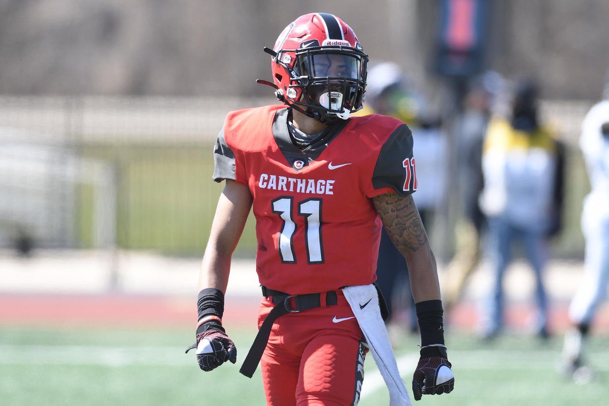 cwells8_'s tweet photo. #AGTG Blessed to receive an official offer to Carthage college ! @CoachDustinHass https://t.co/ABsmuB2e7L