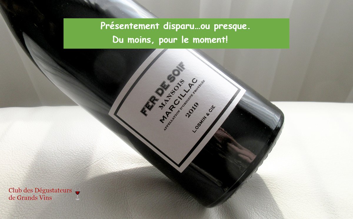 Voici l'un des 10 #vins disparus trop vite en décembre et que je vous recommande de surveiller le retour de près! <a href="/VinsSudOuest/">Lionel Osmin & Cie</a> <a href="/ImportationsBMT/">BullesMousseTanins</a> 👉👉 bit.ly/3GPZLkc #wine