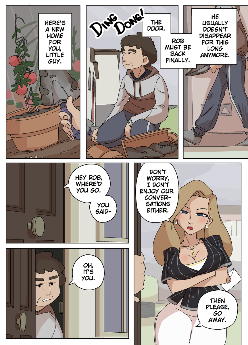 ImpUnderneath's tweet photo. (1/6) 22 page #TSF #tgtransformation comic.  Two guys  find a magic medallion that lets them transform into a copy of their annoying MILF neighbour. Transformations on pages 8 and 14. https://t.co/TX9shhVQWn