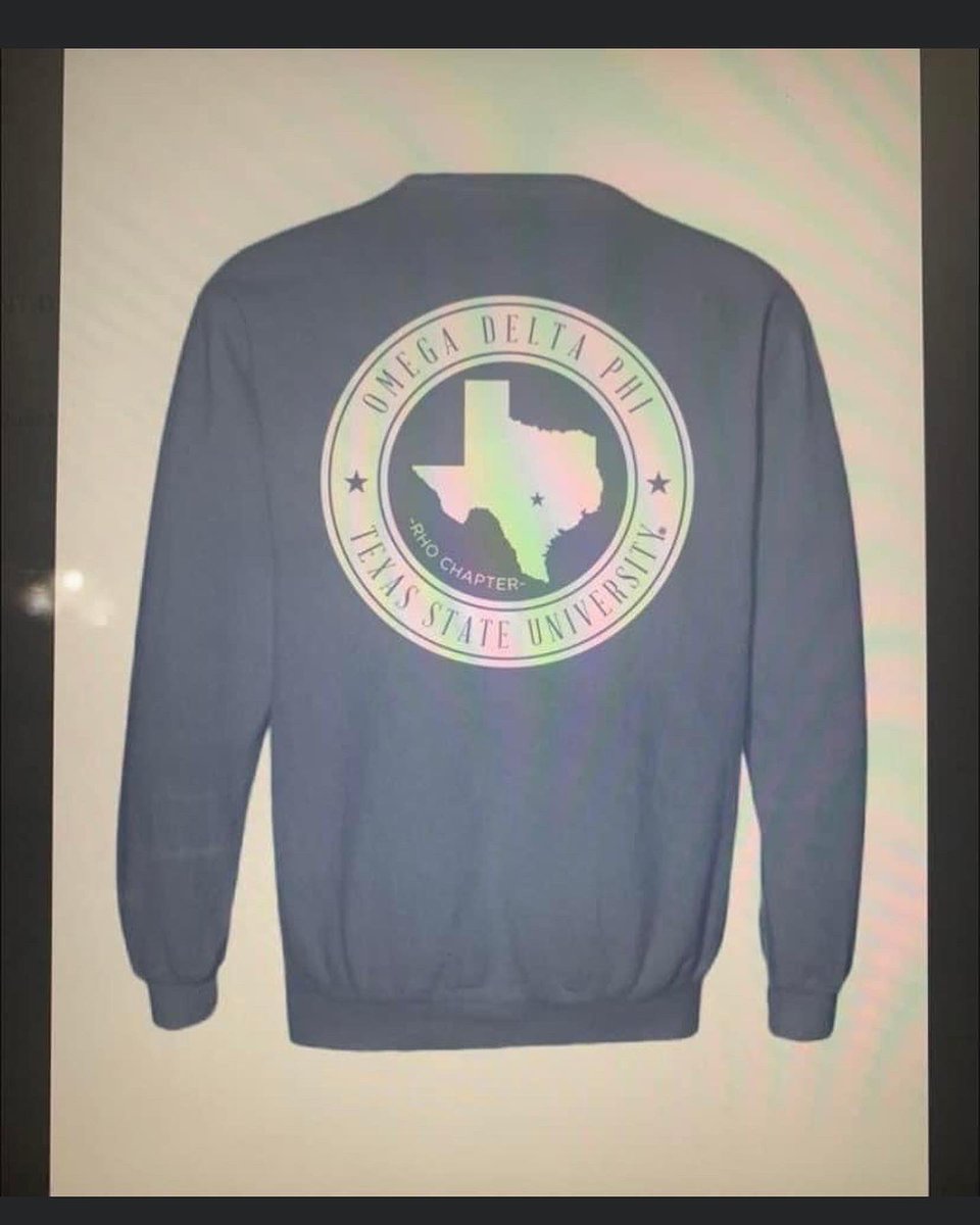 TXSTODPHI's tweet image. Omega Delta Phi Crewnecks are on sale now for $45!
DM us for more information! 
All money needs to be collected by January 31st. In the Notes section of the payment please put Name, Size, and Phone #. 
#TXST #ODPHI