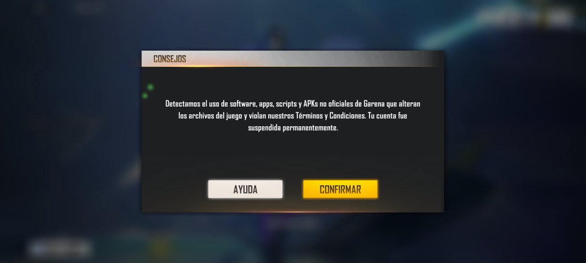 eddy_francoh's tweet photo. @freefirelatino Muy mal, no solo ayer no pude jugar ninguna partida por qué no me emparejaba con nadie y luego hoy quise jugar y me aparece eso cuando en ningún momento he usado alguna app o software para jugar. 😡 https://t.co/vo5Ue41b0E