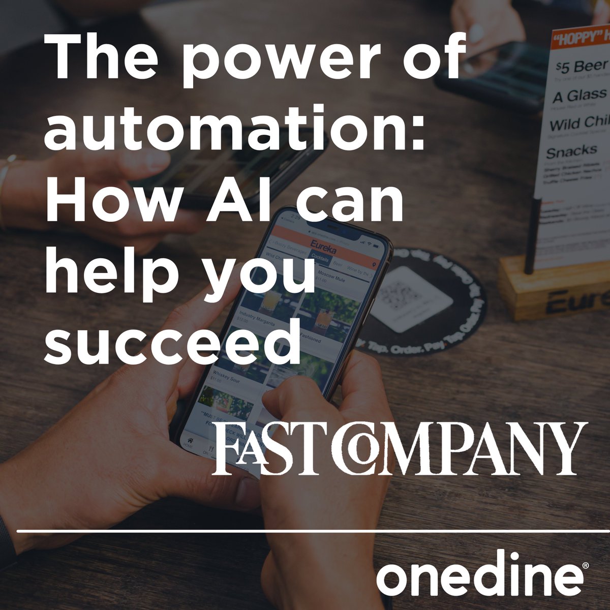 Excited to be mentioned in <a href="/FastCompany/">Fast Company</a> by <a href="/Shama/">Shama Hyder</a>!

"...OneDine, a digital dining and hospitality solution, helps restaurants improve their point-of-sale systems...and uses AI to track customer preferences."

Thx for the shout-out! 💥

bit.ly/3GNBz22 

#digitaldining