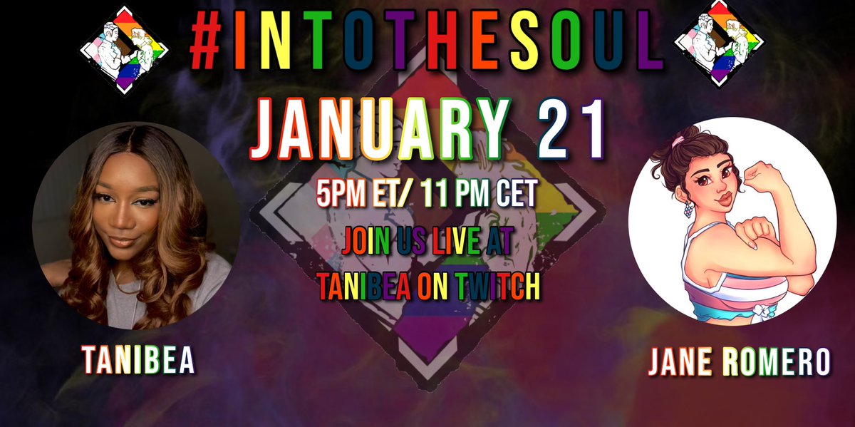 Hi friends, just a reminder that tomorrow is @JaneRomero_ and I #intothesoul event! We will be sharing our experiences in the @DeadByBHVR community, and discussing how to make the DBD community more inclusive and safe for everyone.
