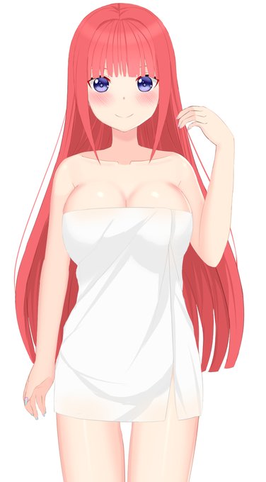 shさんがTwitterに投稿した中野二乃(五等分の花嫁)のイラスト。