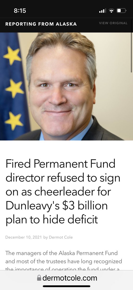 Les_Gara_InAk's tweet photo. Since #Dunleavy won’t answer press questions about Angela Rodell’s firing, here are #facts we know. #Akgov ❤️’s loyalty oaths. He pushes the biggest #PermanentFund #Raid in history - $6.3 billion or 8% of the Fund. Rodell says No. She’s fired. Sometimes smoke. Fire 🔥. https://t.co/DOkcRaEnkX