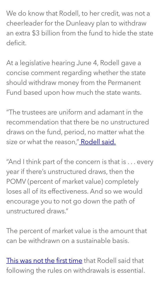 Les_Gara_InAk's tweet photo. Since #Dunleavy won’t answer press questions about Angela Rodell’s firing, here are #facts we know. #Akgov ❤️’s loyalty oaths. He pushes the biggest #PermanentFund #Raid in history - $6.3 billion or 8% of the Fund. Rodell says No. She’s fired. Sometimes smoke. Fire 🔥. https://t.co/DOkcRaEnkX