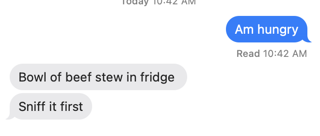 Current state of the household.