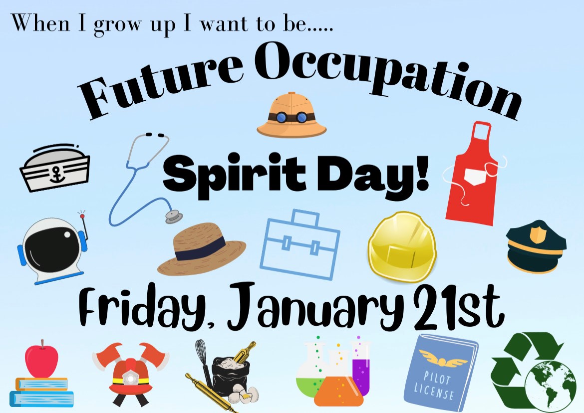 CarillonElem's tweet photo. What do you want to be when you grow up? A scientist, an artist, teacher or a nurse? 
🥳Tomorrow is Future Occupation Day, come dressed as what you want to be when you grow up! 🥳 #carillonstrong #carilloncomets https://t.co/3ItoX3WI9e