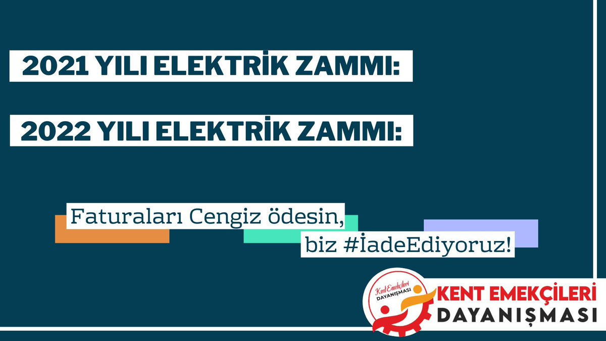 #İadeEdiyoruz 
#ElektrikZammı