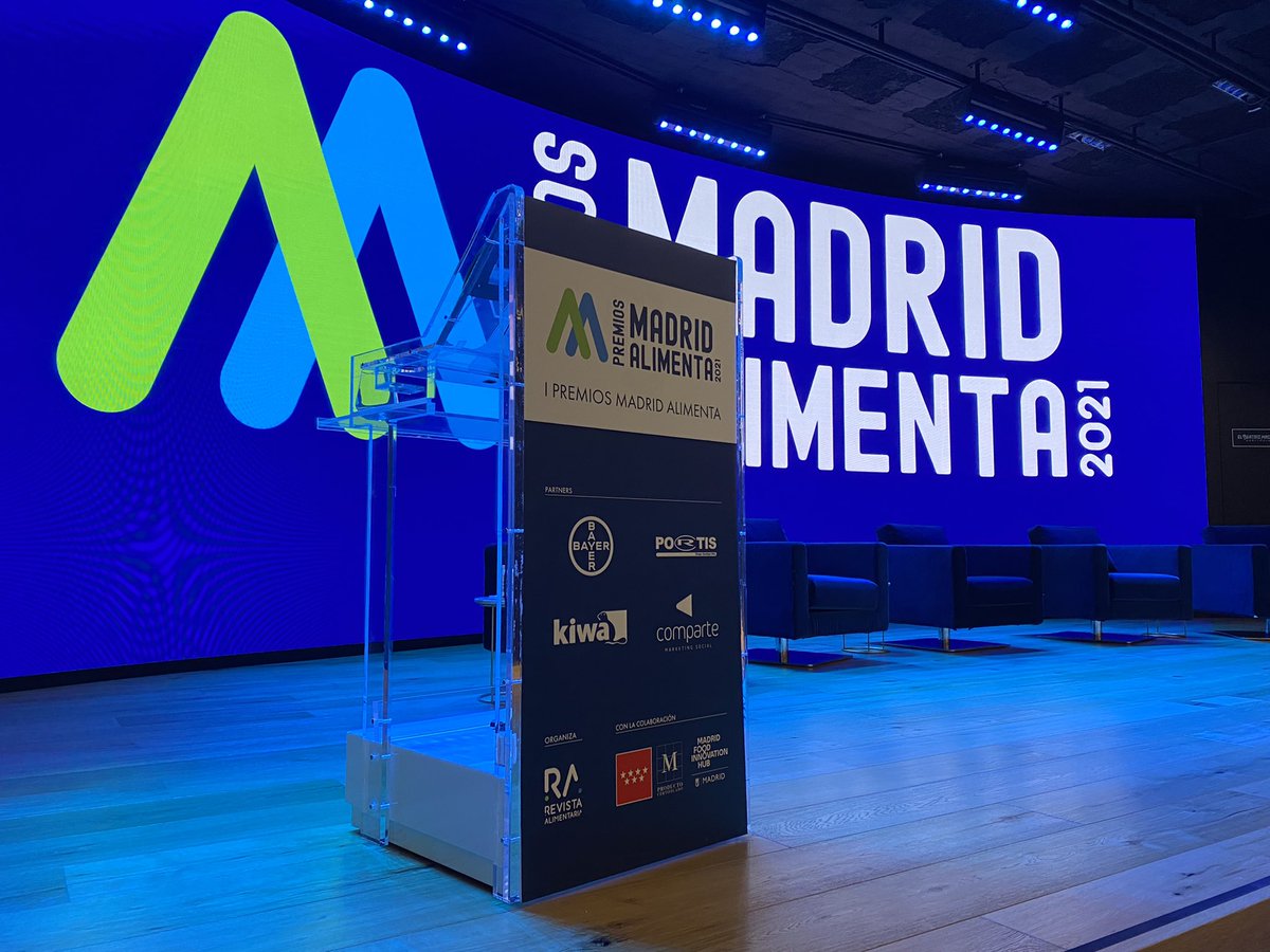 Hoy  estamos muy atentos la presentación de los #PremiosMadridAlimenta21 en los que Manuel Vidal, nuestro CEO se encargará de dar uno de los premios.

@madridalimenta 
#MadridAlimenta