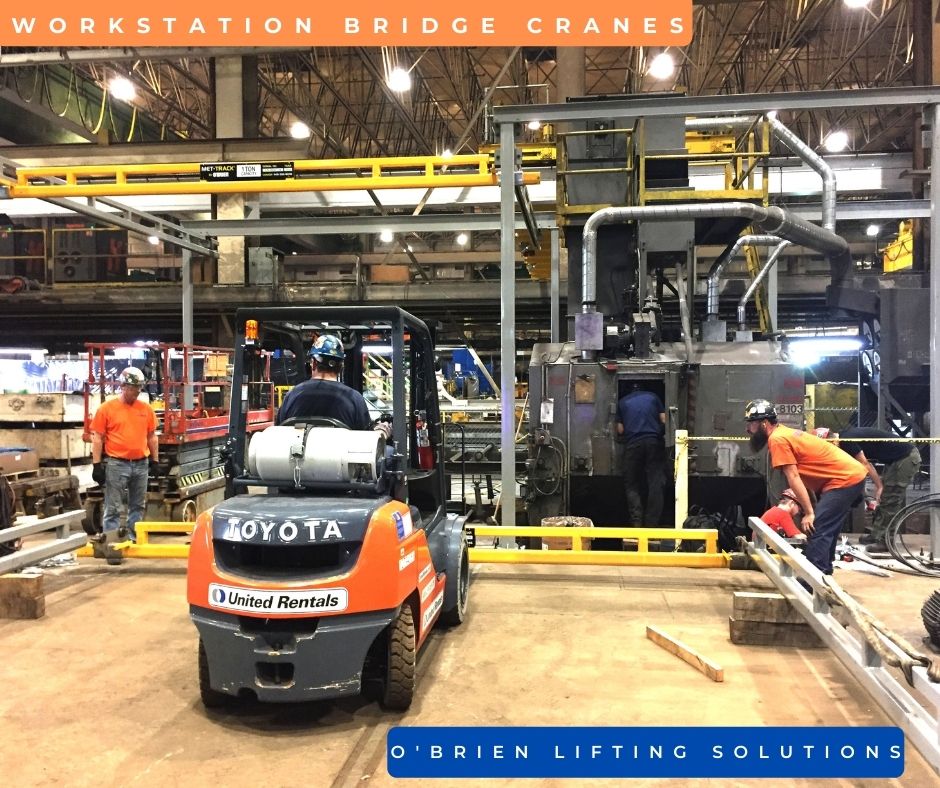 OBrienLifting's tweet photo. O’Brien MET-TRACK® Workstation Bridge Cranes are pre-engineered modular cranes that allow for easy expansion by simply adding runway sections and bridges. Visit our website for more Workstation Crane Designs and to reach our Sales and Service teams.https://t.co/hFIlJGR73c https://t.co/V8IaoBUlih