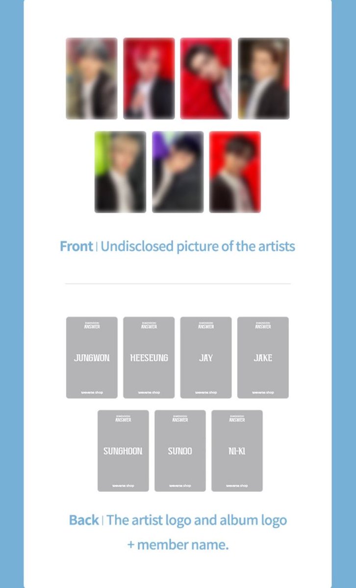 luvdyong's tweet photo. ic wts lfb ph enhypen (for exposure)

hello, may inch ba if ever tingi? random mem for the pob kasi nung sa tamed dash di ot7 nakuha kahit 3 sets. claiming later paggising!!

album - 350 (6 slots)
selfie pob - 410 (9 slots)
selfie group - 180 (3 slots)
undisclosed group - 200 (3) https://t.co/GgWuCm3GAf
