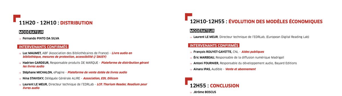 La 1ere édition d'Audiolive a lieu dans 8 jours ! L'occasion de vous présenter le programme définitif des rencontres du #livreaudio de #Montpellier !

Pour vous inscrire aux rencontres en ligne : us06web.zoom.us/webinar/regist…

 #audio #son #livreaudio #audiolive