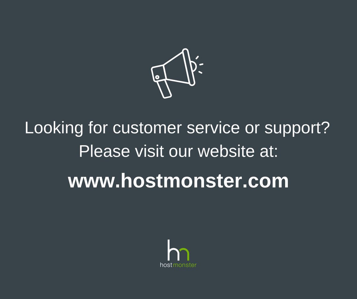 HostMonster Help tweet media