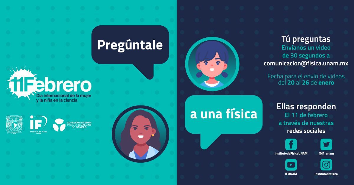 Verenise Sánchez (@vere_nise1) on Twitter photo #QueNoSeTePase 👀
¡Pregúntale a una #científica! 👩💻👩🔬👩🚀
vean que chulada de iniciativa del <a href="/IF_UNAM/">Instituto de Física de la UNAM</a>.
Trabajemos para que más #Mujeres se incorporen a la #Ciencia.
#mujeresenlaciencia #QueNoSeTePase 👀
¡Pregúntale a una #científica! 👩💻👩🔬👩🚀
vean que chulada de iniciativa del <a href="/IF_UNAM/">Instituto de Física de la UNAM</a>.
Trabajemos para que más #Mujeres se incorporen a la #Ciencia.
#mujeresenlaciencia