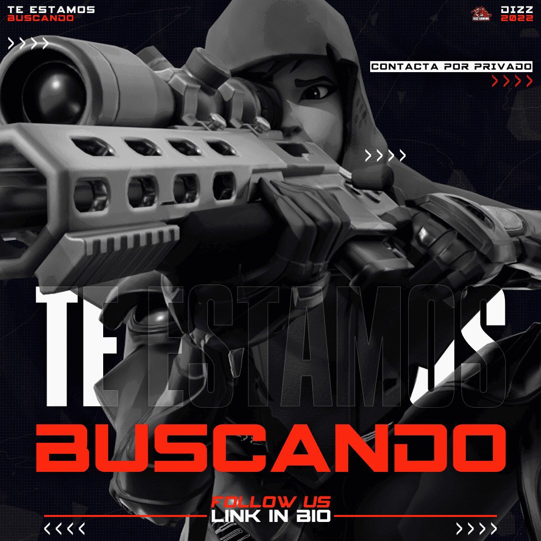 DiZzGaMiNG's tweet photo. Buenas tardes!❤️ 
Desde DiZzGamiing estamos buscando a jugadores de todo estilo para más información no dudéis en hablarnos!📨⬇️❤️ https://t.co/S3fCape7dw