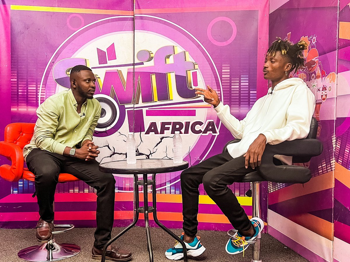 chief__one's tweet photo. Big love to @swift_africa crew on @panafricantv for hosting the Young Boy. Super Grateful🙏🇬🇭❤️ #whatisthat #lawadarepubliq https://t.co/5HBolOpkk3
