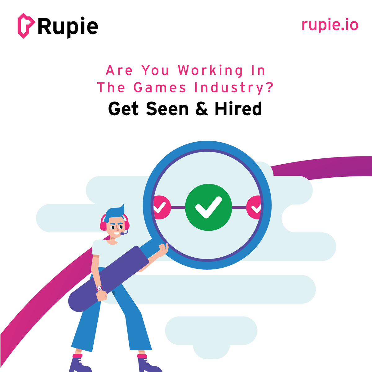 Take the next step in the games industry and get seen and hired by top games studios.

Get started at rupie.io/talent 
 .
 .
 .
#gethirednow #indiegamedeveloper #gamedevlife