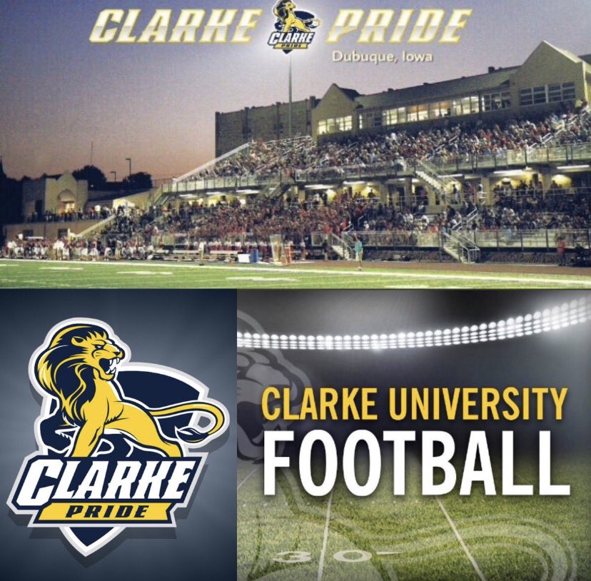Beyond grateful to receive an offer from <a href="/ClarkePrideFB/">Clarke Pride Football</a> !! Thank you @CoachHicksCU 😁🟡🔵