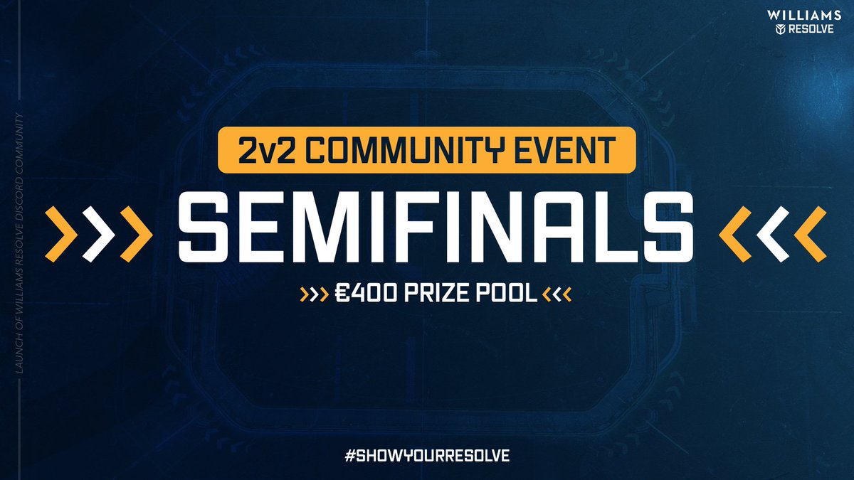 WE'RE LIVE! 🔴

The semifinals of the RSV Community 2v2 Event have kickstarted! 

GL17CH 🆚 Skrumpii
Airdge 🆚 Antagonisty

📺 twitch.tv/resolvepov

 #ShowYourResolve