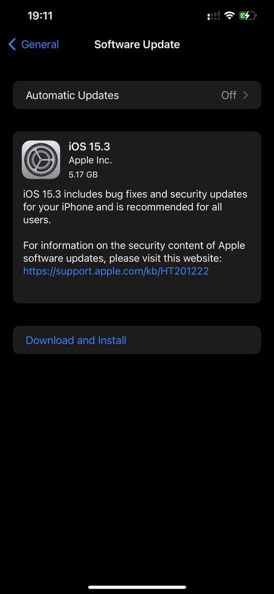 iSWUpdates's tweet image. iOS 15.3 Release Candidate (19D49) has been released for registered developers and public beta testers. #iOS153 #RC #iOS153RC