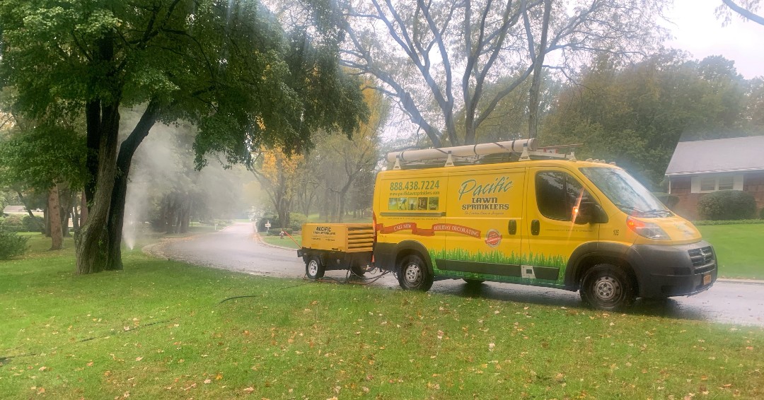 We are still scheduling lawn sprinkler winterizations in North &amp; South Carolina 💦. Be sure to protect your system during the winter months👍
#PacificLawnSprinklers #YellowTrucks #Irrigation #Fallblowout #SprinklerWinterization #PacificTeam #newhomeowner #sprinklersystem #Pacific