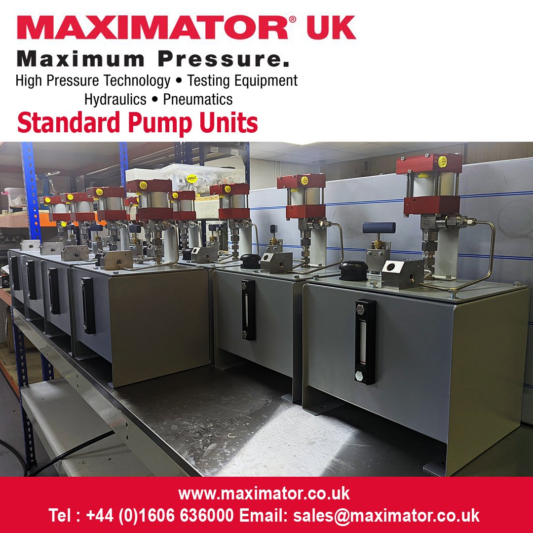 Maximator have the best range of test pump units -
Basic, carry frame, with or without tank, trolley mounted, chart recorder, data recorder, multiple pumps, telemetry, you name it. 

Call us to discuss.  More info and data sheets...

maximator.co.uk/standard_units/

#HighPressureTesting