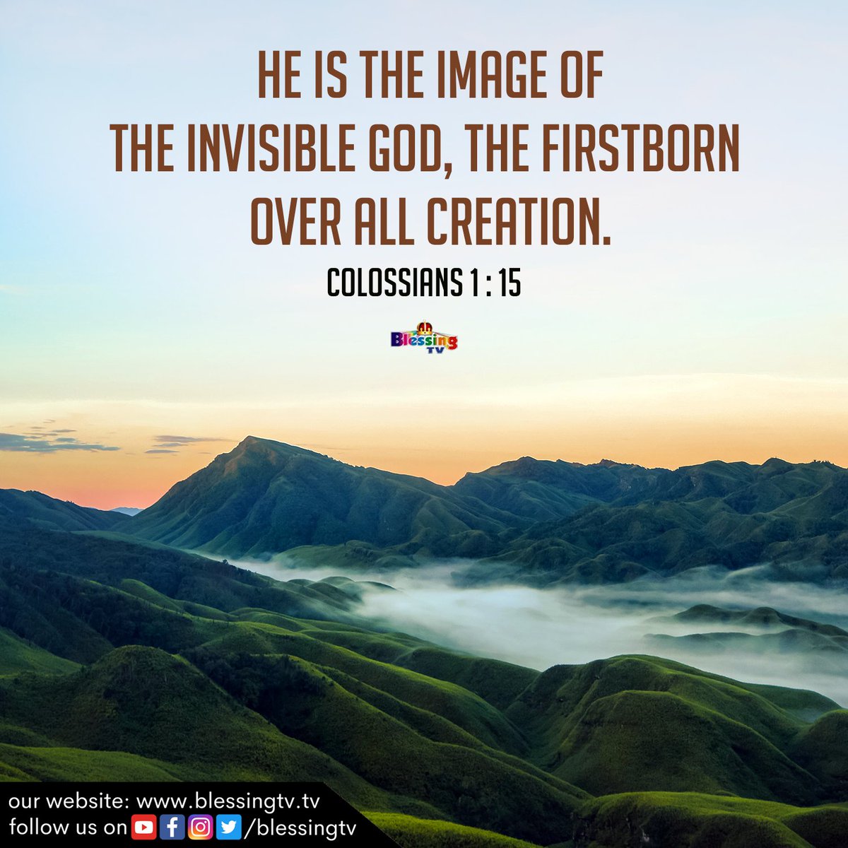 aaseervatham_tv's tweet photo. Indraya Manna | January 21
He is the image of the invisible God, the firstborn over all creation.
Colossians 1:15
#BlessingTV #AllenPaul #SophiyaAllenPaul #AaseervathamTV #BlessingChurch https://t.co/GSjVobpaen