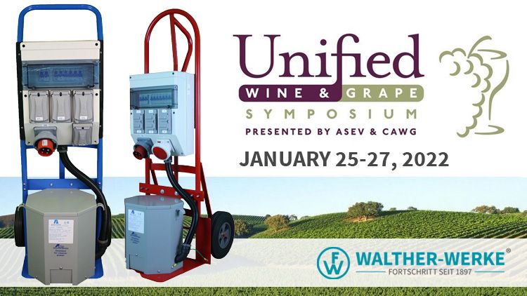 waltherelectric's tweet photo. SAVE THE DATE: 2022 Unified Wine &amp; Grape Symposium Jan 25-27
Register now https://t.co/ujNpGV999Q 
#uwgs #wineindustry #winebusiness #walther https://t.co/UyFB6A1CpN