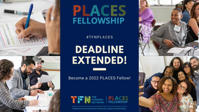 The PLACES 2022 Fellowship application deadline has been extended to Feb. 1! 🎉Join fellows fo....