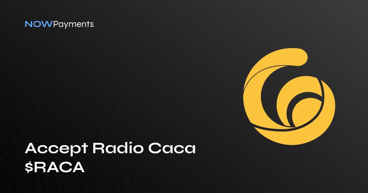 📢我們很高興地宣布 NOWPayments💳支持 $RACA 。

現在您可以更方便快捷地使用 $RACA 收款或付款。🚀
@USMchain <a href="/RadioCacaNFT/">Follow @RACA_3</a> 
<a href="/RacaArmyEN/">RacaArmyGlobalCommunity</a> <a href="/RacaArmyCN/">RacaArmy全球共识社区</a>
#RacaArmy #NFT #Metamon #USM #RacaArmyGlobalCommunity #RacaArmy全球共识社区