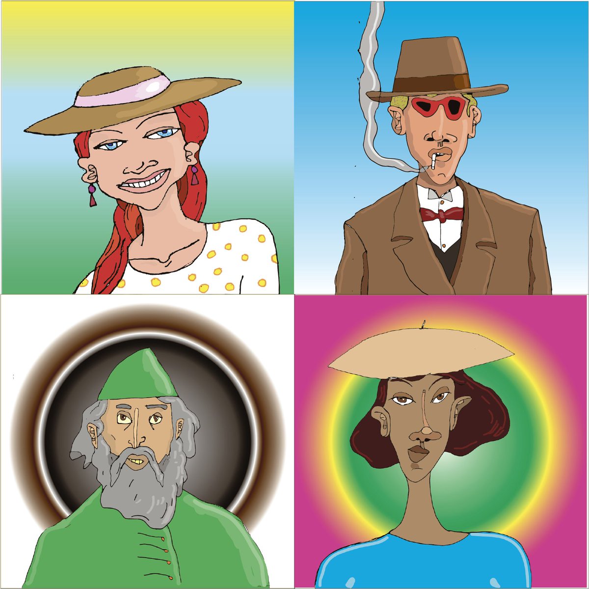 Roxy, Johnny, Benedicto and Candy Chabon
