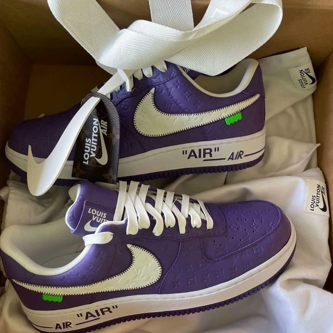 SiteSupply on Twitter: Louis Vuitton x Nike Air Force 1 Low “Purple” 🍇 📸  @atibaphoto https://t.co/VRlbvXVr7m / Twitter