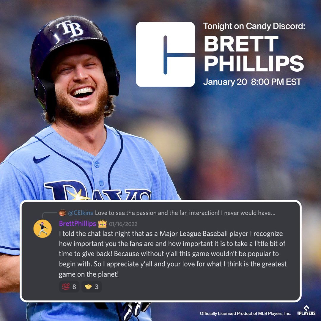 𝗧𝗢𝗡𝗜𝗚𝗛𝗧 @ 𝟴𝗣𝗠 𝗘𝗧

Join our live Discord chat w/ one of the best personalities in baseball; 2021 <a href="/PitchingNinja/">Rob Friedman</a> Balk of the Year Award Winner, <a href="/Brett_Phillips8/">Maverick Phillips</a>!

#baseballisfun