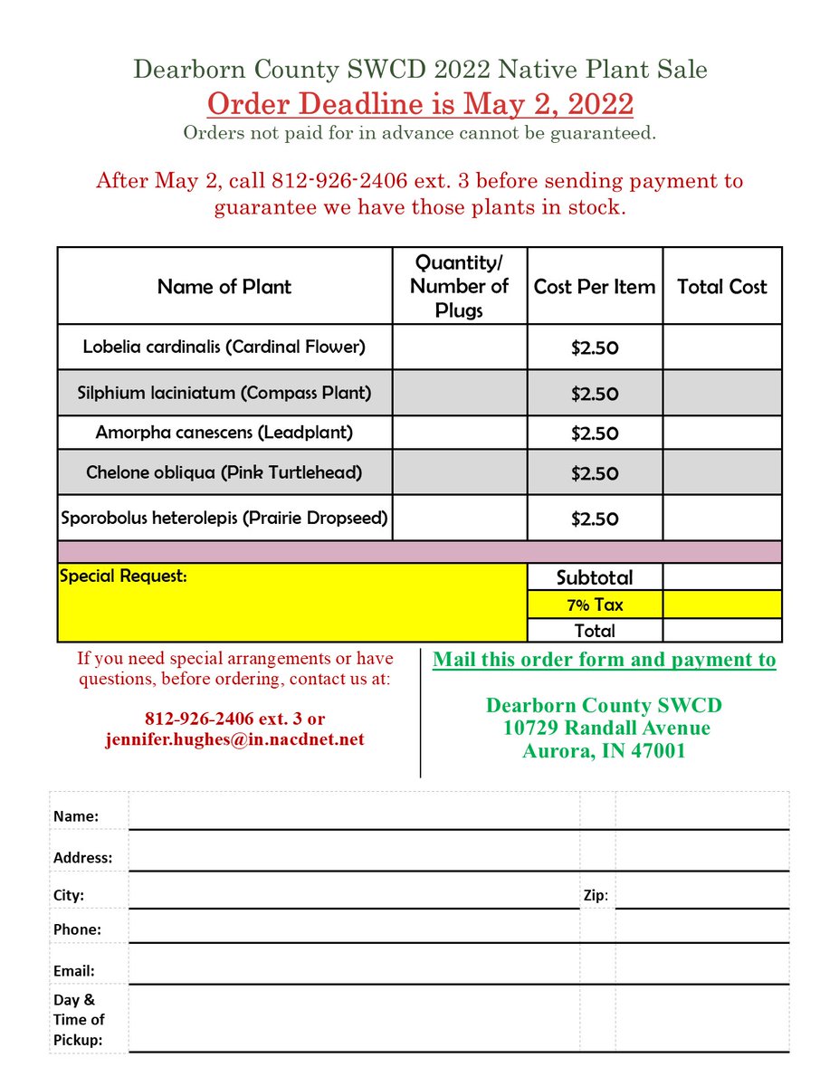 It might be cold and snowing out, but it's the time of year to start planning for your landscaping that's beautiful &amp; helps our pollinators. If you would like a hard copy, please call us and we will get a hard copy to you. 
Until spring, order your plants and think warm thoughts.