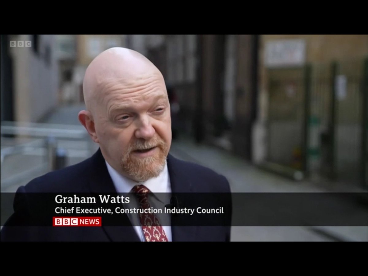 Appearance on BBC News at 6pm (to be repeated at 10pm) to talk about the building safety crisis in terms of capacity of people and materials and the lack of insurance - I hope that dance lovers will note the ballet tie #building #buildingsafety #cladding #claddingcrisis