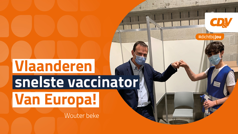 We kozen voor vaccinatiecentra dicht bij de mensen: dat werkt!
We kozen voor vrijwilligers in de vaccinatiecentra: dat werkt!
We kozen voor een snelle toediening van de boosterprik: dat werkt!

Goed bestuur van <a href="/wbeke/">Wouter Beke</a>, geweldige inzet van medewerkers 🧡