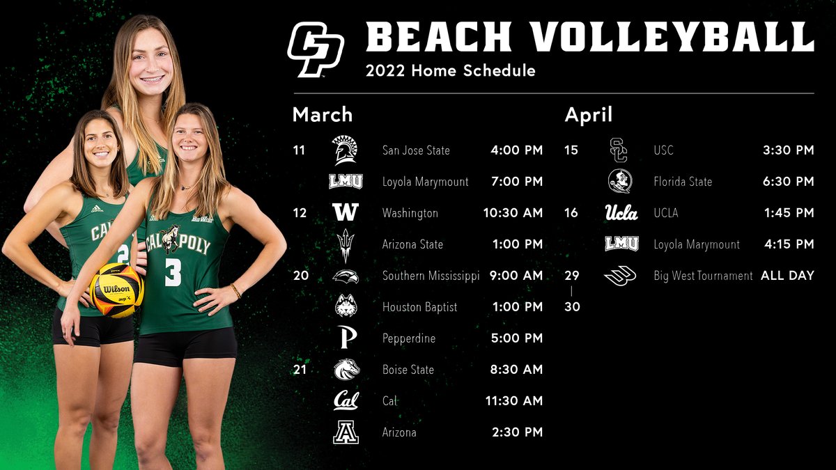 🚨 SCHEDULE ALERT 🚨

Our 2022 schedule is out! Mark your calendars to come out to Swanson Beach Volleyball Complex this year for all our home dates! Full story ➡️ bit.ly/3Ieh6Uq #RideHigh
