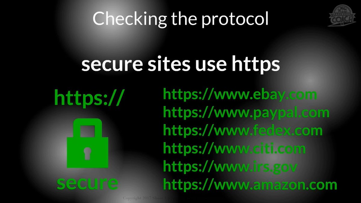 PasswordCoach's tweet photo. The legitimate websites of legitimate large organisations only ever use the ‘https’ protocol. Look for this every time you visit any website.

Excerpt from Module 6 – The tell-tale signs of a scam website: https://t.co/f9IvoSGUju #business #home #smallbiz #cybersecurity #free https://t.co/vUliFn7Tfa