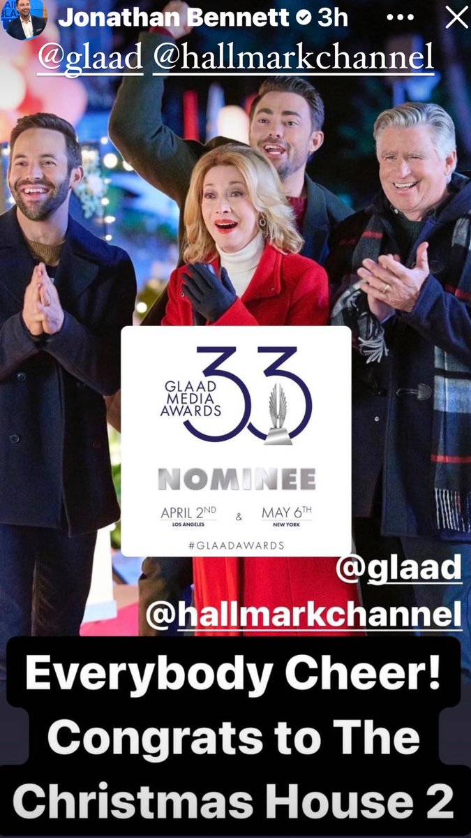 sharonlawrence's tweet photo. #tbt smiles for the #MitchellFamily! Another @glaad Award nomination-now  #thechristmashouse2 . Thanks @hallmarkchannel for inviting everyone to the holiday table, thanks @glaad for focusing the spotlight &amp; our cast for bringing their kindness &amp; charisma to #thechristmashouse ✨ https://t.co/62Ef0IFVoN