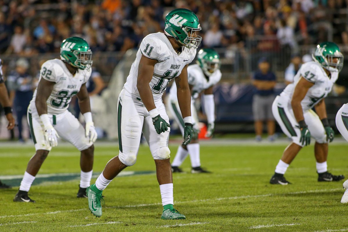 All Glory to God! After talking to <a href="/FBCoach_Sino/">Terence Sino</a>. I am blessed to say I received my first division 1 offer from Wagner College. Thank you <a href="/Wagner_Football/">Wagner College Football</a>    <a href="/TheViewFootball/">MV Wildcats Football</a> <a href="/Bigtime_13/">Bigtime Transformation Lab ( Coach B)</a>