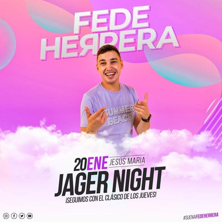 InfEspectCbaok's tweet photo. Está noche @FedeHerreraOfi clásico en #JagerNight
#SuenaFedeHerrera
#JesúsMaría
#Córdoba
#Argentina https://t.co/uDdP6gSCYb