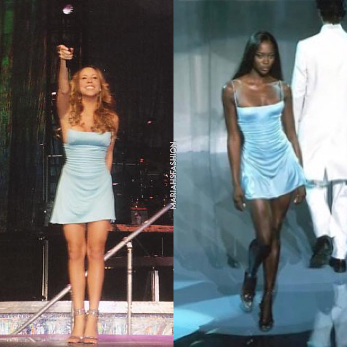 MARIAHSFASHlON's tweet photo. Mariah Carey in Versace Menswear Spring/Summer 2000 https://t.co/vCXbEt01k2