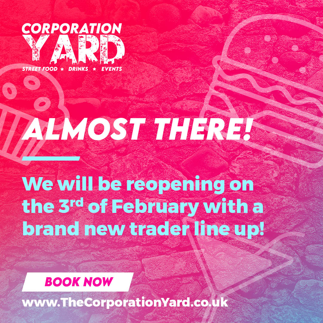 CorpYard's tweet photo. We'll be opening soon...grab your table now! #streetfoodmarket https://t.co/UtRQ11CqeS