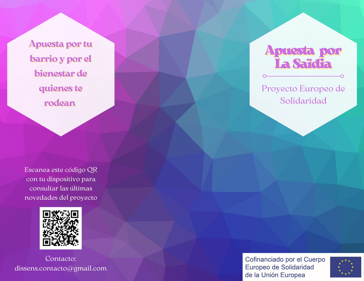 ApuestaSaidia's tweet photo. En este tríptico encontraréis la información esencial del proyecto Apuesta por La Saïdia https://t.co/GYLPzcwIPo