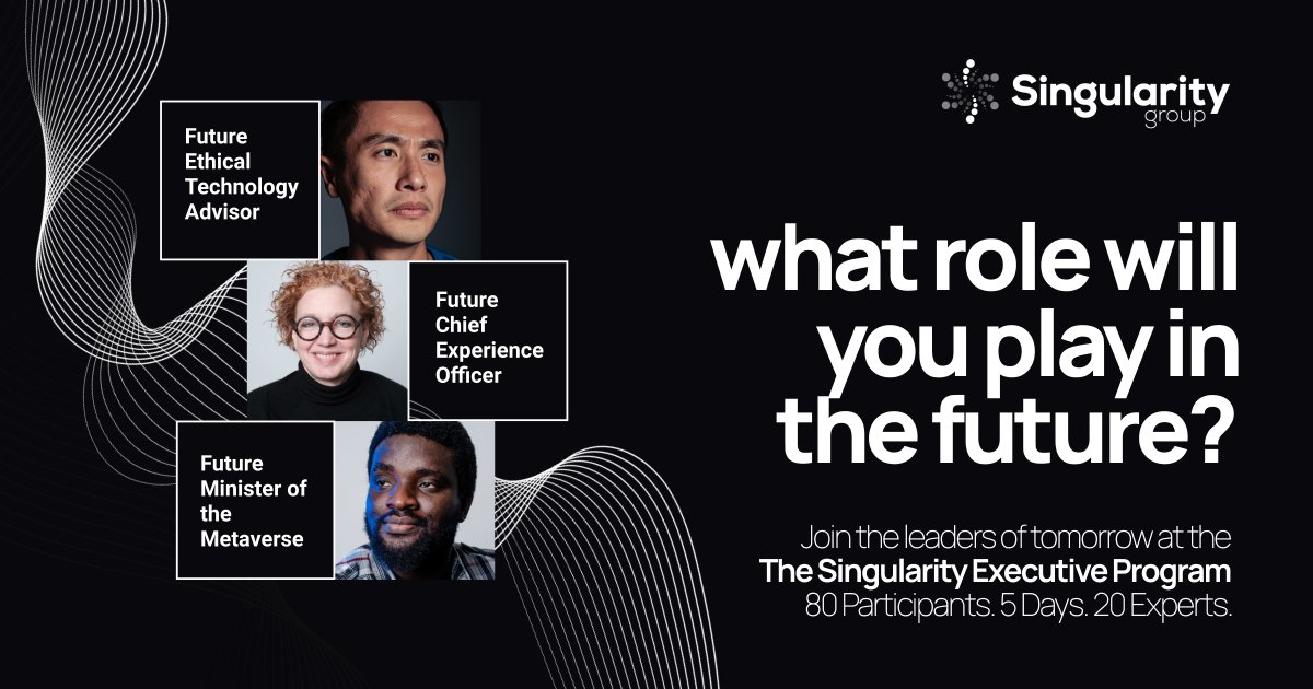 singularityu's tweet photo. Let us know in the comments below! What role will you play in shaping the future? 

The leaders of tomorrow are made here. 🌐 Apply today: https://t.co/a0lPQkqQbs

#suep #leaders #entrepreneur #startup #business #future #innovation #tech #exponentialtechnology https://t.co/CTRYT9bxvB