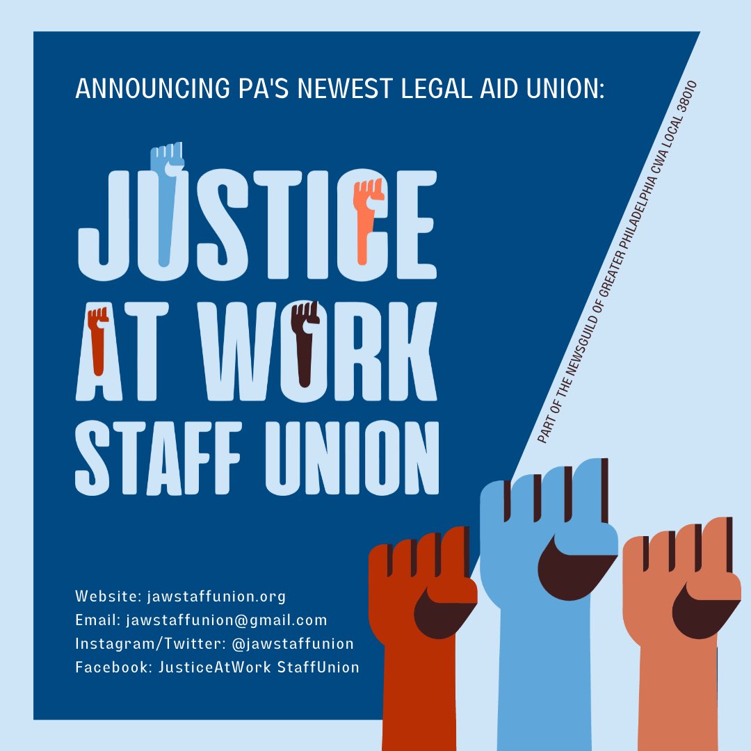 Justice at Work Staff Union tweet media