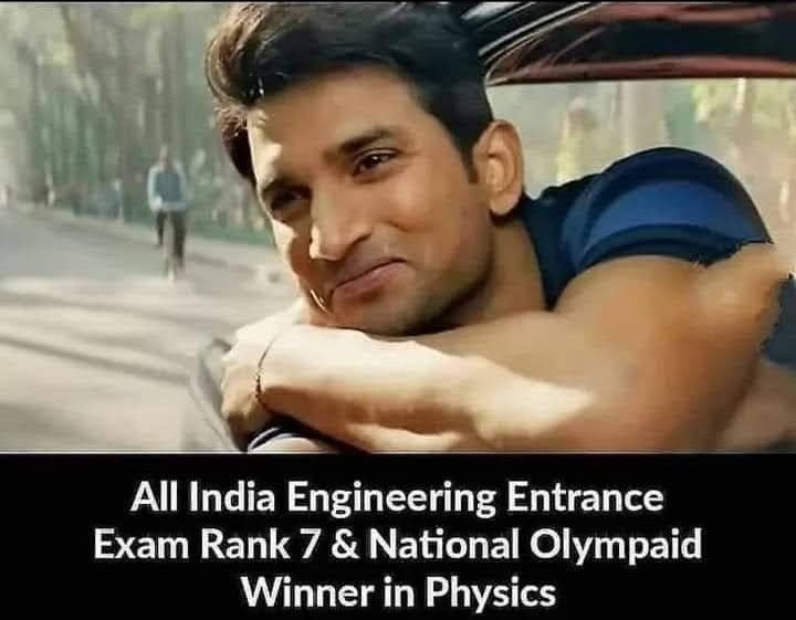 ianuragbisht's tweet photo. An All India Rank of 7 in one of the toughest exams in India, a national Olympiad champion in Physics, and someone who can explain quantum physics to a molecular biologist over drinks - there is no doubt that Ssr was the most intelligent actor in Bollywood's history 
Sushant Day https://t.co/UBbO0tRWBE