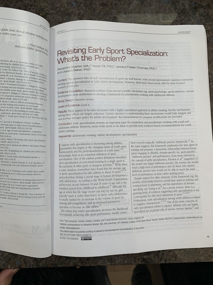 Sandy Mosher (@sandymosher) on Twitter photo Nice surprise in the mail today. Very cool to be able to see our paper in hard copy! Thanks <a href="/Sports_Health/">Sports Health: A Multidisciplinary Approach</a> Nice surprise in the mail today. Very cool to be able to see our paper in hard copy! Thanks <a href="/Sports_Health/">Sports Health: A Multidisciplinary Approach</a>