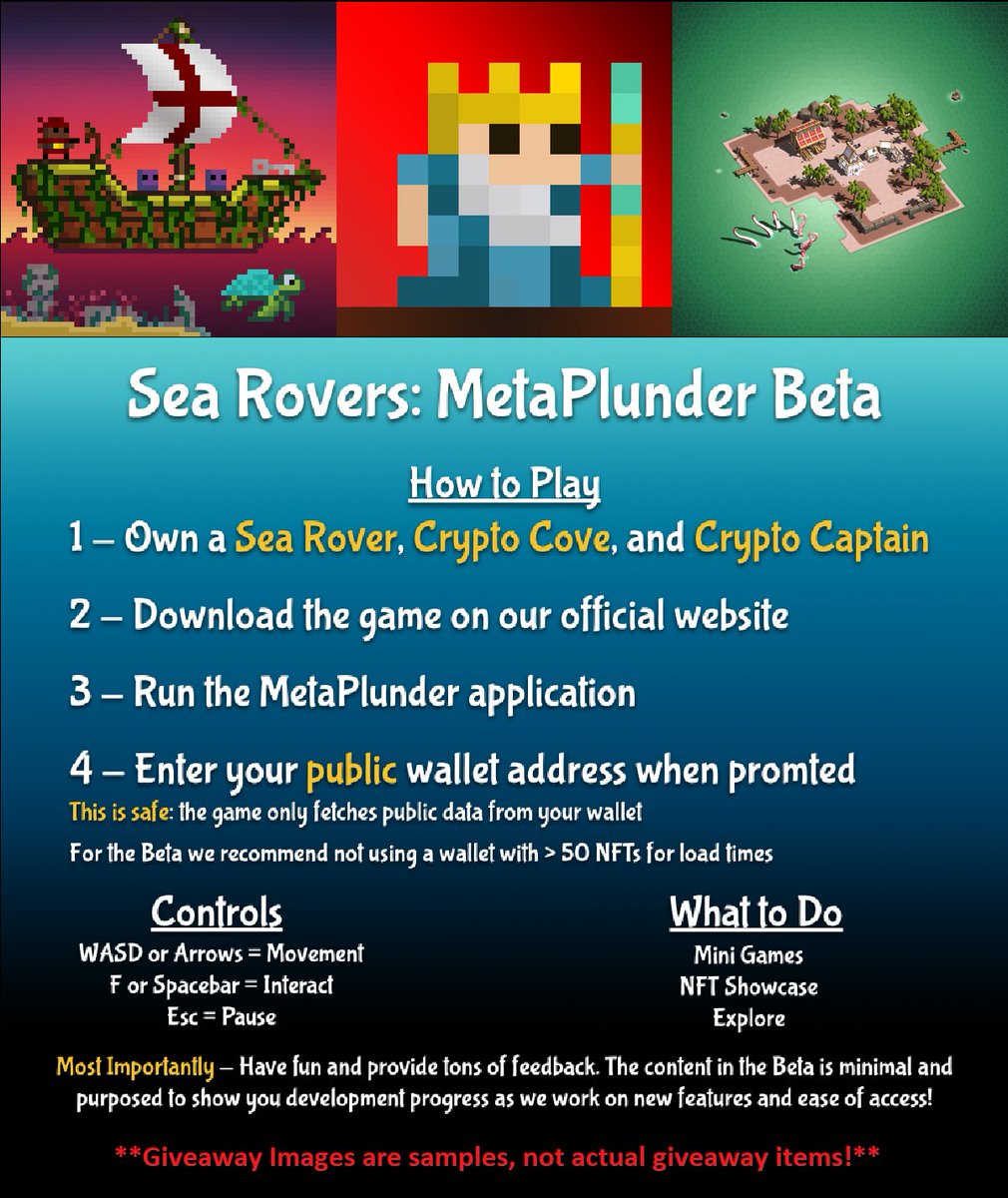 WoodNFT's tweet photo. 🚨#NFT GAME PACK GIVEAWAY🚨

P2E #NFTGame RELEASE IN ~5 HOURS!

Prize:

1x Crypto Captain NFT
1x Crypto Cove NFT
1x Sea Rover NFT

To enter:
1⃣Follow me and @SeaRoversNFT
2⃣RT &amp; ❤️
3⃣Comment why you!

🎟️⏰12 Hours!

#NFTGiveaway #SolanaNFTs #NFTCommunity #NFTGiveaways #NFTs https://t.co/Y8ol1iDofC